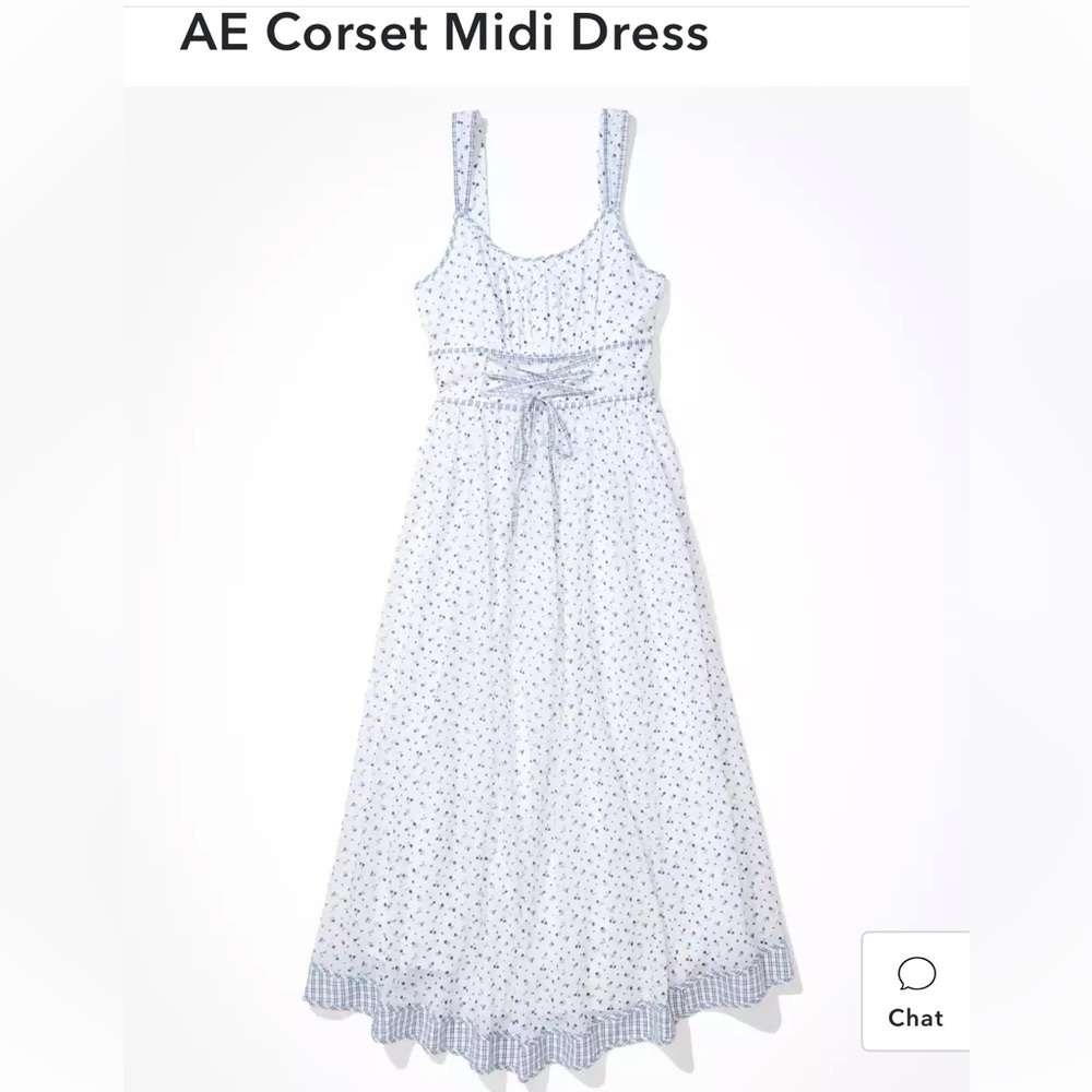ISO‼️‼️‼️ AE Corset Floral Midi Dress